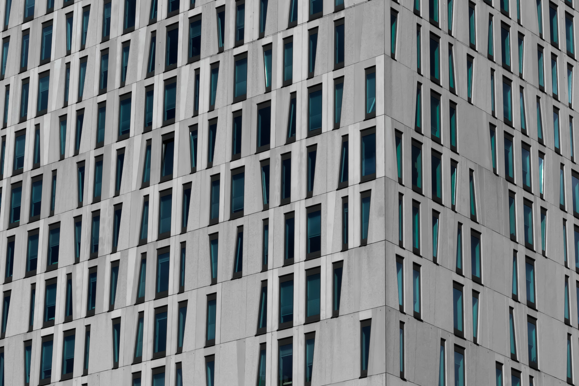 Contemporary commercial building facade